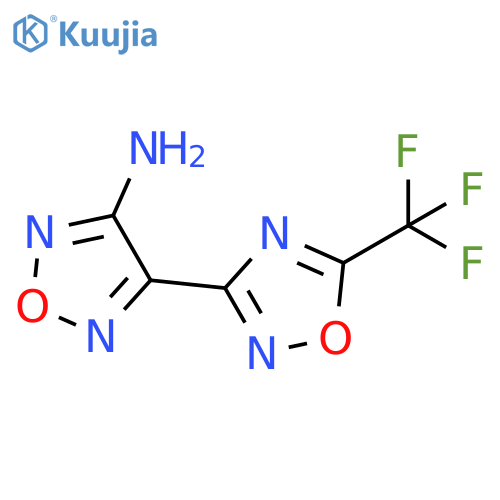 4-5-(trifluoromethyl)-1,2,4-oxadiazol-3-yl-1,2,5-oxadiazol-3-amine structure