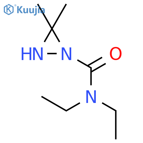 1-DIAZIRIDINECARBOXAMIDE, N,N-DIETHYL-3,3-DIMETHYL- structure
