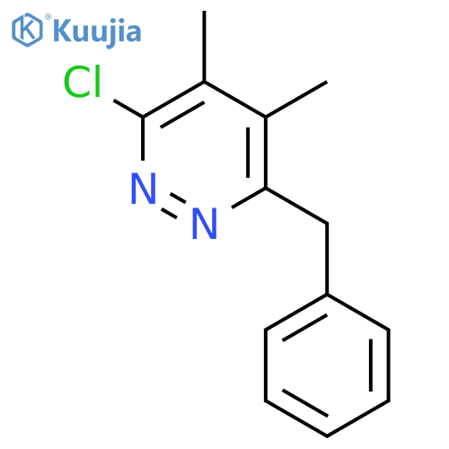 3-benzyl-6-chloro-4,5-dimethylpyridazine structure