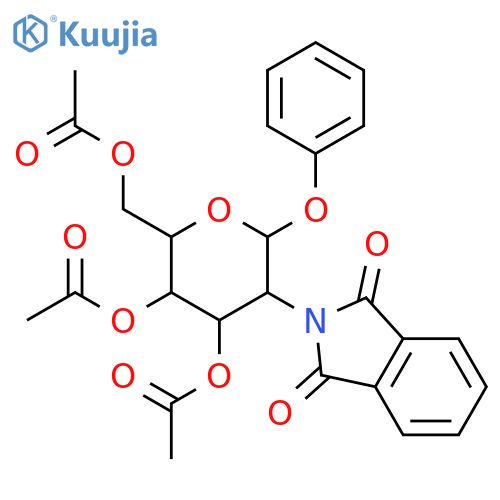 Phenyl 3,4,6-Tri-o-acetyl-2-deoxy-2-phthalimido-β-d-glucopyranoside structure