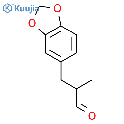 2-Methyl-3-(3,4-methylenedioxyphenyl)propanal structure