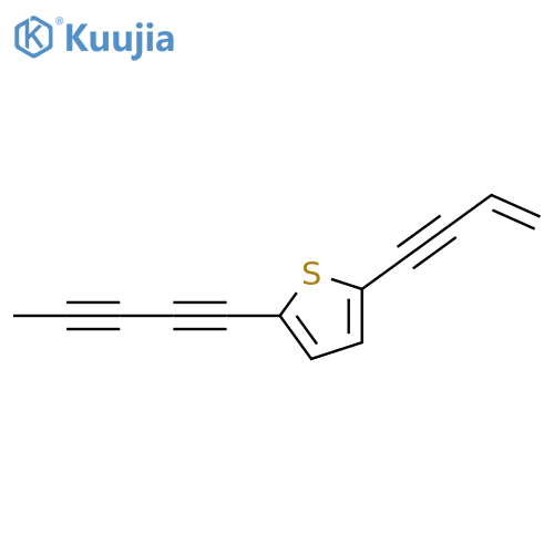 Thiophene,2-(3-buten-1-yn-1-yl)-5-(1,3-pentadiyn-1-yl)- structure