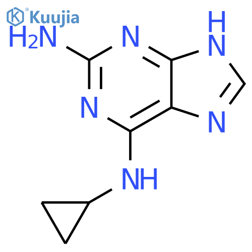 2-Amino-6-cyclopropylamino-9H-purine structure