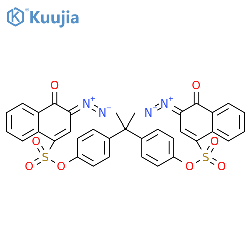 1-Naphthalenesulfonic acid, 3-diazo-3,4-dihydro-4-oxo-, 1,1'-[(1-methylethylidene)di-4,1-phenylene] ester structure