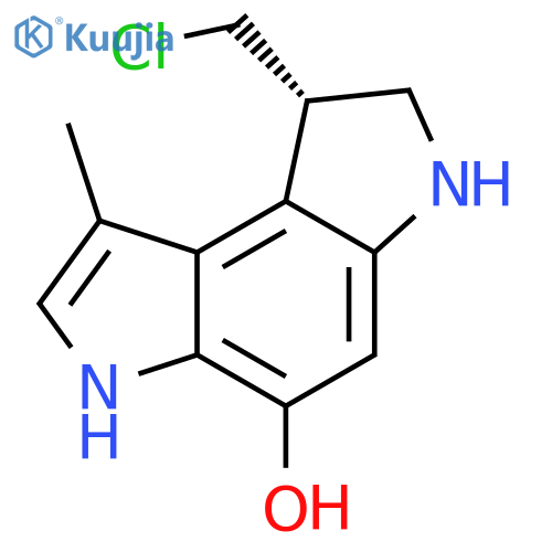 Benzo[1,2-b:4,3-b']dipyrrol-4-ol, 8-(chloromethyl)-3,6,7,8-tetrahydro-1-methyl-, (S)- (9CI) structure
