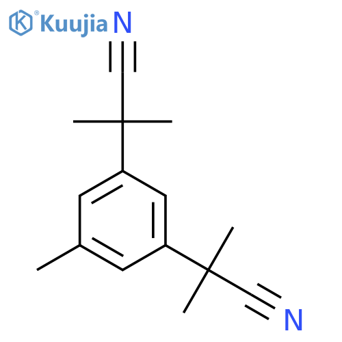 a,a,a’,a’-Tetramethyl-5-methyl-1,3-benzenediacetonitrile structure