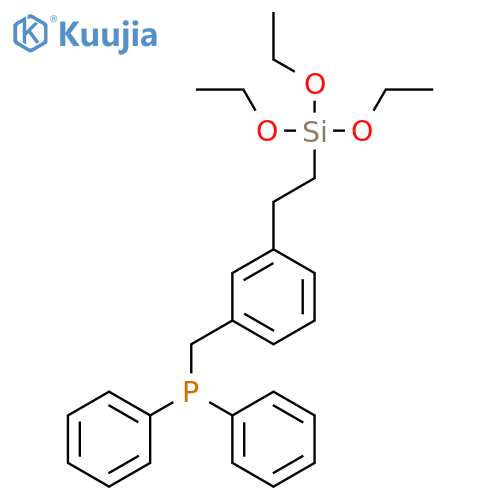 PHOSPHINE, DIPHENYL[[3-[2-(TRIETHOXYSILYL)ETHYL]PHENYL]METHYL]- structure