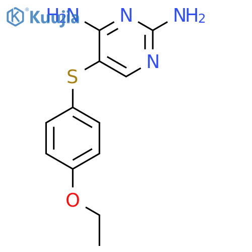2,4-Pyrimidinediamine, 5-[(4-ethoxyphenyl)thio]- structure