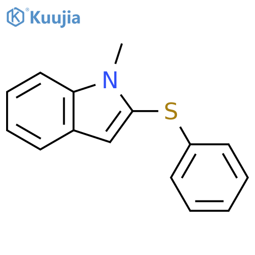1H-Indole, 1-methyl-2-(phenylthio)- structure