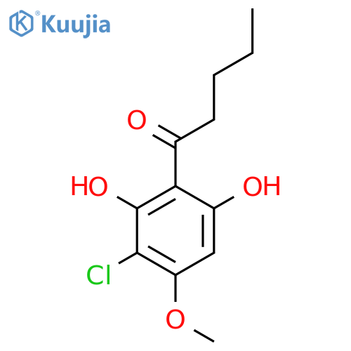 1-Pentanone, 1-(3-chloro-2,6-dihydroxy-4-methoxyphenyl)- structure