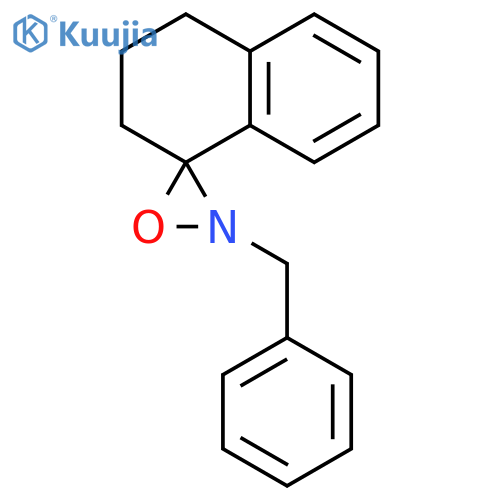 Spiro[naphthalene-1(2H),3'-oxaziridine], 3,4-dihydro-2'-(phenylmethyl)- structure