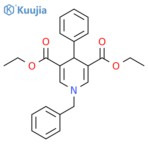 Diethyl 1-benzyl-4-phenyl-1,4-dihydropyridine-3,5-dicarboxylate structure