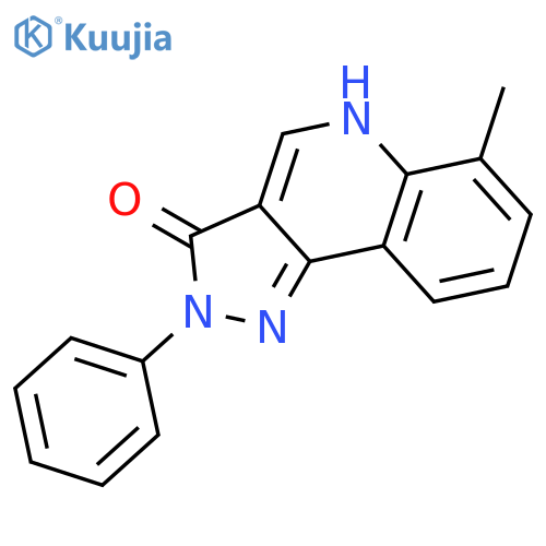 3H-Pyrazolo[4,3-c]quinolin-3-one, 2,5-dihydro-6-methyl-2-phenyl- structure