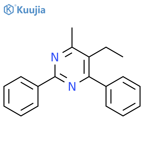 Pyrimidine, 5-ethyl-4-methyl-2,6-diphenyl- structure