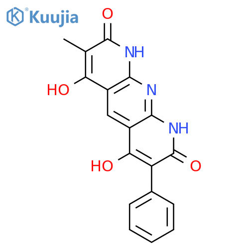 2,8(1H,9H)-Anthyridinedione, 4,6-dihydroxy-3-methyl-7-phenyl- structure