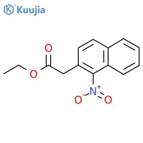 Ethyl 2-(1-nitronaphthalen-2-YL)acetate structure
