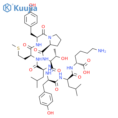 L-Lysine,L-leucyl-L-methionyl-L-tyrosyl-L-prolyl-L-threonyl-L-tyrosyl-L-leucyl- structure