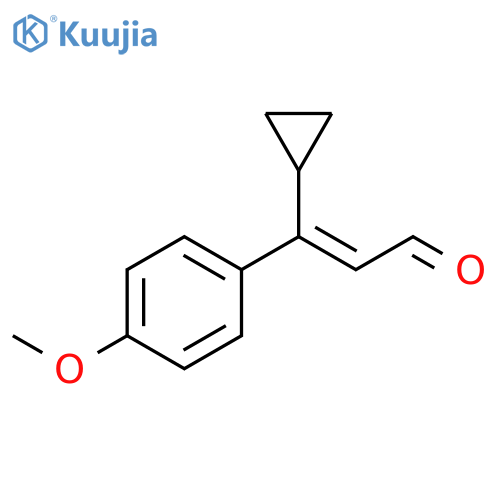 2-Propenal, 3-cyclopropyl-3-(4-methoxyphenyl)-, (E)- structure