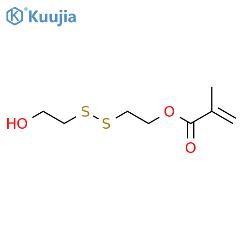 2-Propenoic acid, 2-methyl-, 2-[(2-hydroxyethyl)dithio]ethyl ester structure