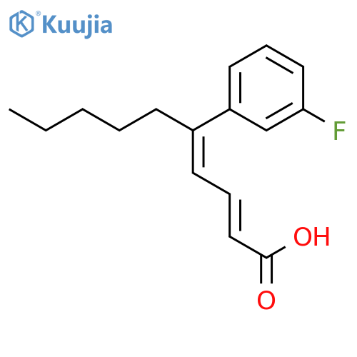2,4-Decadienoic acid, 5-(3-fluorophenyl)-, (E,E)- structure