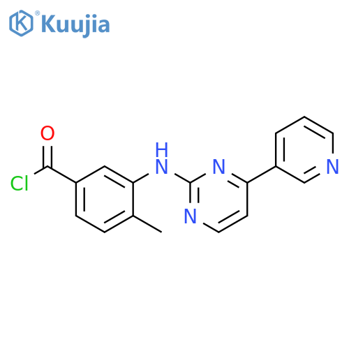 4-Methyl-3-4-(3-pyridinyl)-2-pyrimidinylaminobenzoyl Chloride structure
