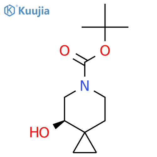 tert-butyl (4R)-4-hydroxy-6-azaspiro[2.5]octane-6-carboxylate structure
