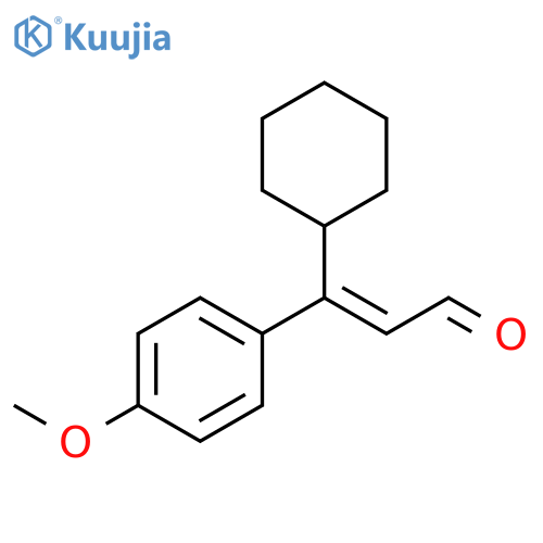 2-Propenal, 3-cyclohexyl-3-(4-methoxyphenyl)-, (Z)- structure