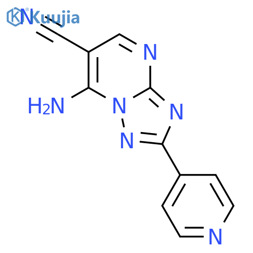 7-Amino-2-pyridin-4-yl1,2,4triazolo1,5-apyrimidine-6-carbonitrile structure