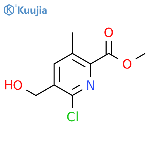 Methyl 6-chloro-5-(hydroxymethyl)-3-methylpicolinate structure