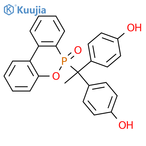 Phenol, 4,4'-[1-(6-oxido-6H-dibenz[c,e][1,2]oxaphosphorin-6-yl)ethylidene]bis- structure