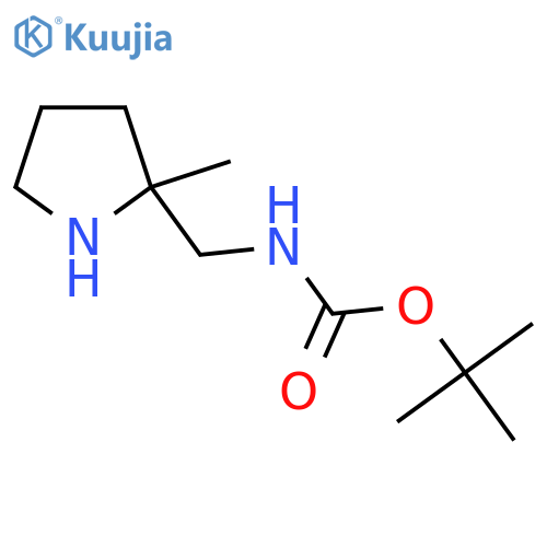 Tert-butyl N-[(2-methylpyrrolidin-2-yl)methyl]carbamate structure