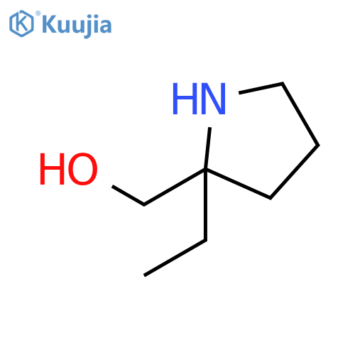 (2-Ethyl-2-pyrrolidinyl)methanol structure