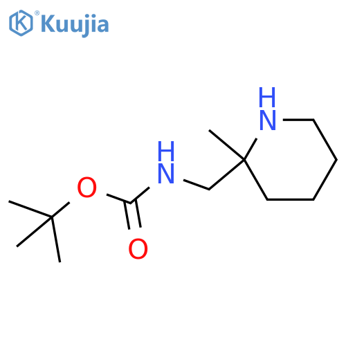 tert-butyl N-[(2-methylpiperidin-2-yl)methyl]carbamate structure
