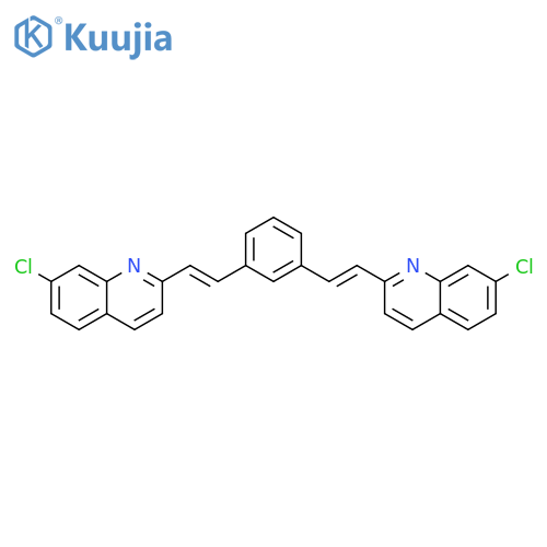 7-Chloro-2-(E)-2-3-(E)-2-(7-chloroquinolin-2-yl)ethenylphenylethenylquinoline structure