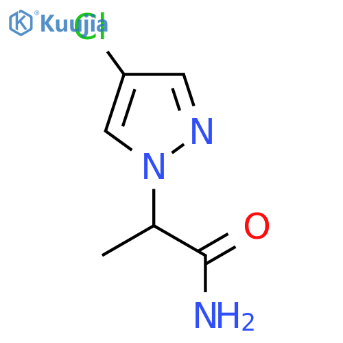 2-(4-Chloro-1H-pyrazol-1-yl)propanamide structure