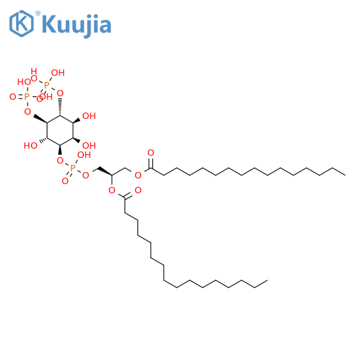 1,2-Dipalmitoyl-L-α-phosphatidyl-D-myo-inositol 4,5-bisphosphate structure