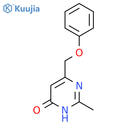 2-Methyl-6-(phenoxymethyl)pyrimidin-4-ol structure