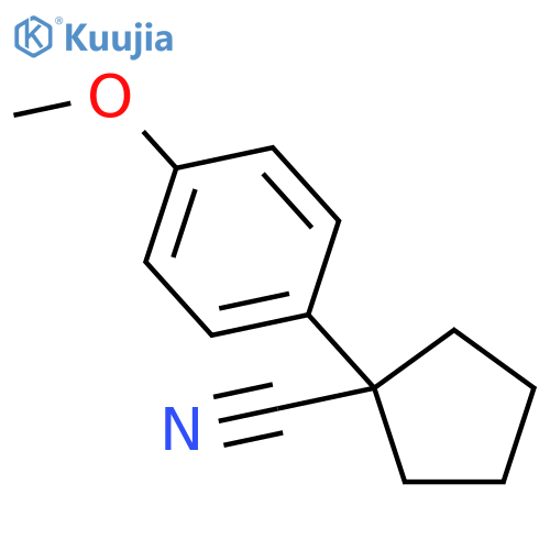1-(4-Methoxyphenyl)cyclopentanecarbonitrile structure