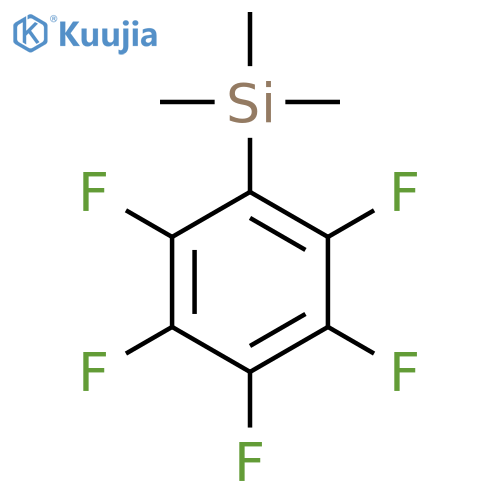 Trimethyl(pentafluorophenyl)silane structure