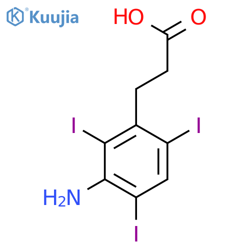 Benzenepropanoic acid,3-amino-2,4,6-triiodo- structure