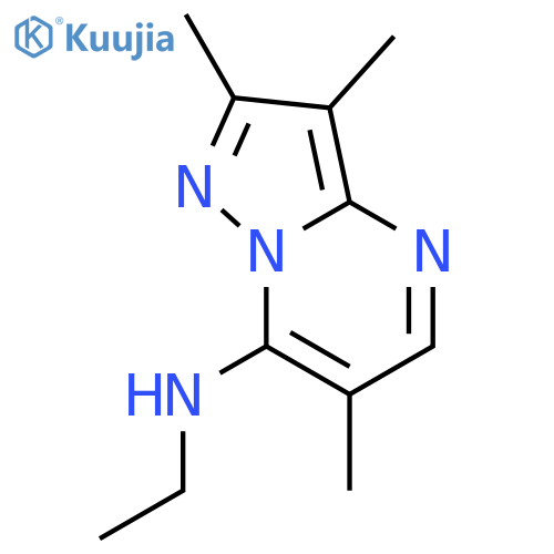 Pyrazolo[1,5-a]pyrimidin-7-amine,N-ethyl-2,3,6-trimethyl- structure