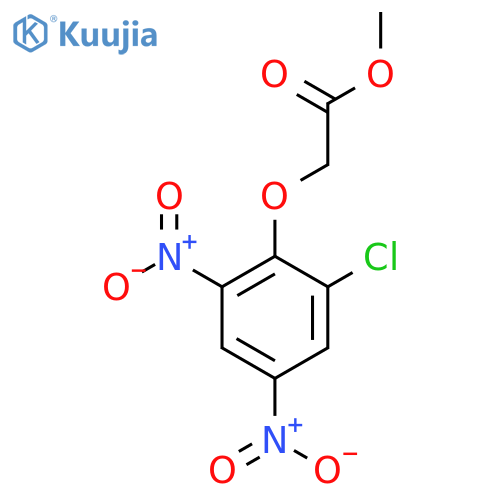 Methyl (2-chloro-4,6-dinitrophenoxy)acetate structure