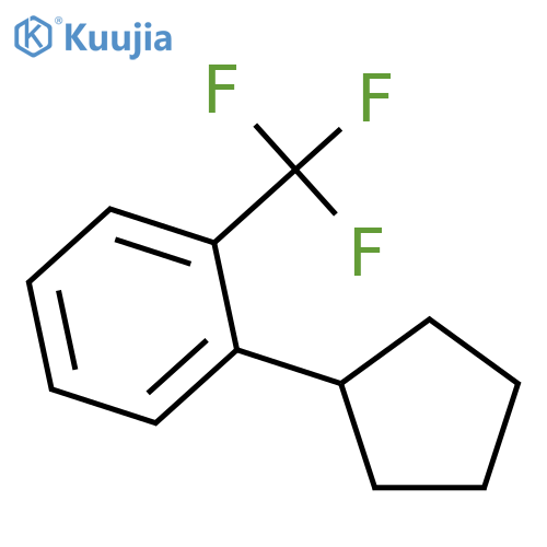 1-Cyclopentyl-2-(trifluoromethyl)benzene structure