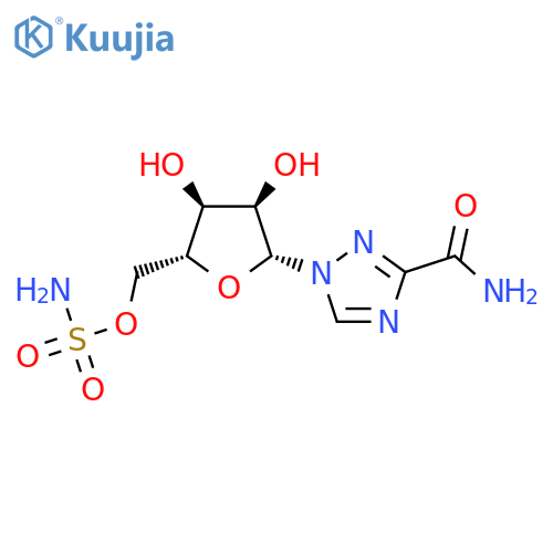 1H-1,2,4-Triazole-3-carboxamide,1-[5-O-(aminosulfonyl)-b-D-ribofuranosyl]- structure