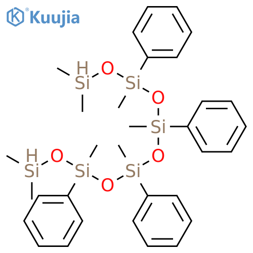 Hexasiloxane, 1,1,3,5,7,9,11,11-octamethyl-3,5,7,9-tetraphenyl- structure