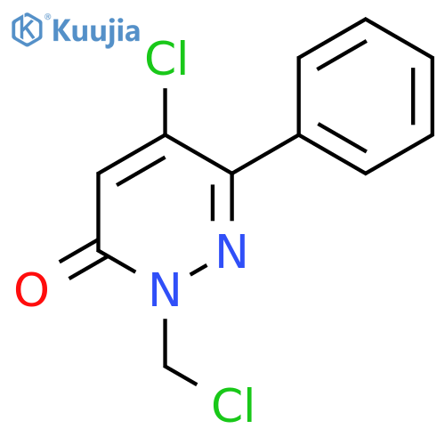 5-Chloro-2-chloromethyl-6-phenyl-2H-pyridazin-3-one structure