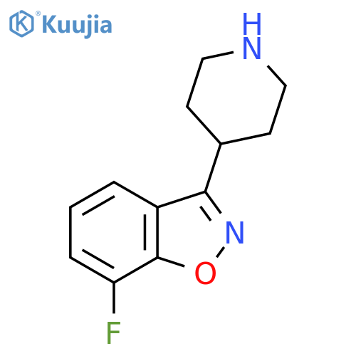 7-Fluoro-3-(4-piperidinyl)-1,2-benzisoxazole structure