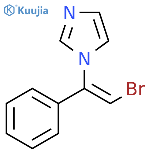 1H-Imidazole, 1-[(1Z)-2-bromo-1-phenylethenyl]- structure
