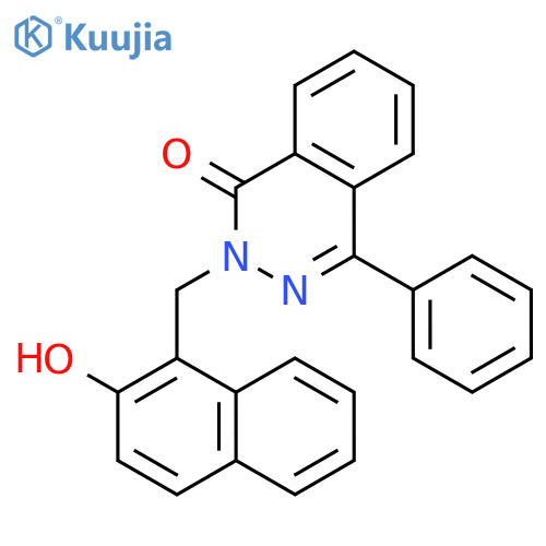 1(2H)-Phthalazinone, 2-[(2-hydroxy-1-naphthalenyl)methyl]-4-phenyl- structure