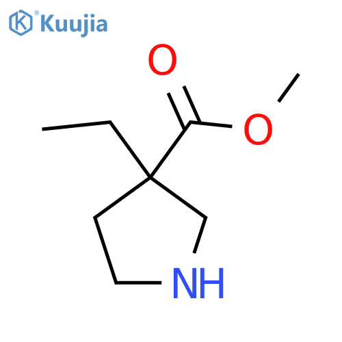 Methyl 3-ethylpyrrolidine-3-carboxylate structure